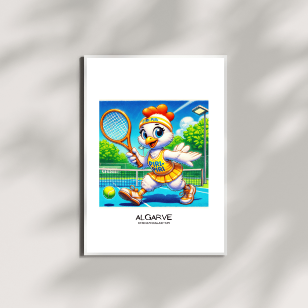Chicken Collection – Women's Tennis Edition | Poster 55x75 cm