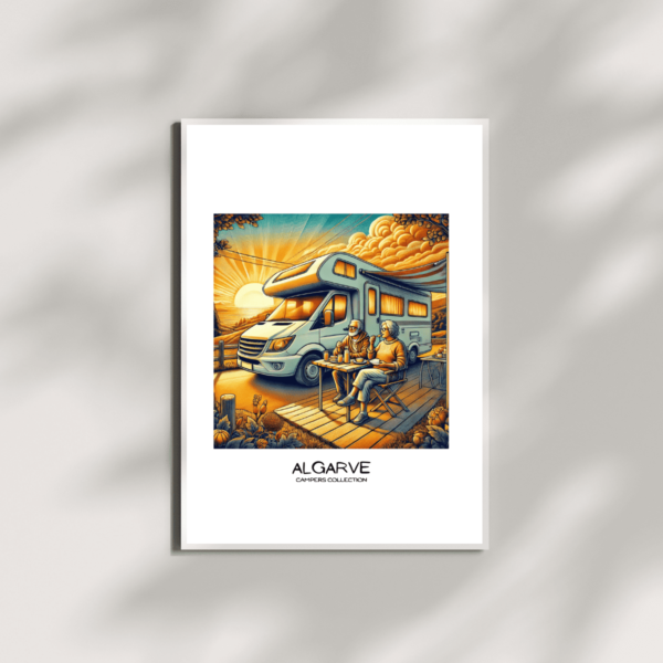 Campers Collection – Golden Sunset Edition | Poster 55X75cm